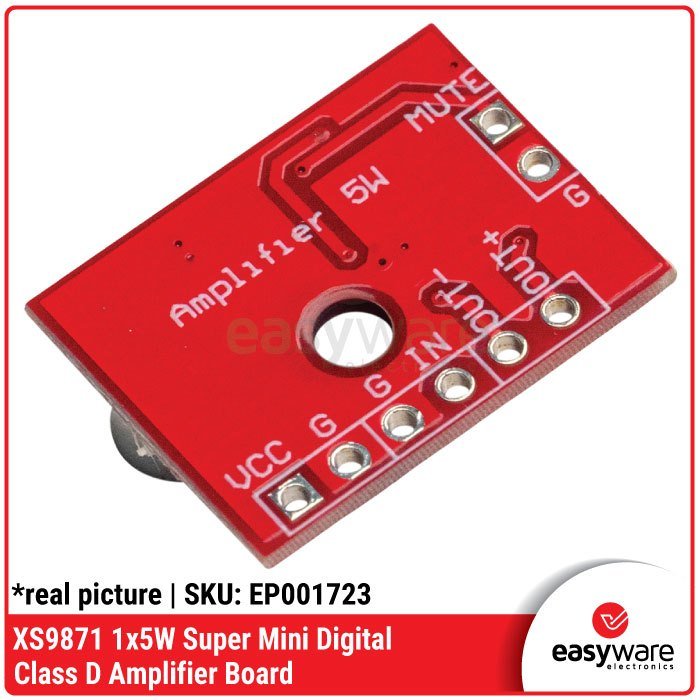 XS9871 Modul Amplifier Digital Class D Mono 1x5W Super Mini