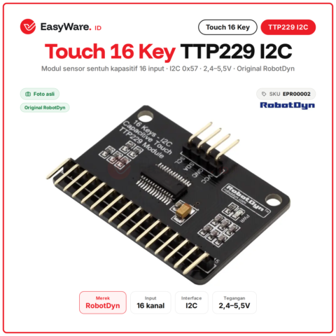 RobotDyn 16 Keys Capacitive Touch TTP229 I2C Module