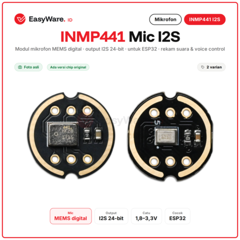 Modul Mikrofon I2S INMP441 MEMS Omnidirectional 24 bit Digital Microphone untuk ESP32 Voice Recognition