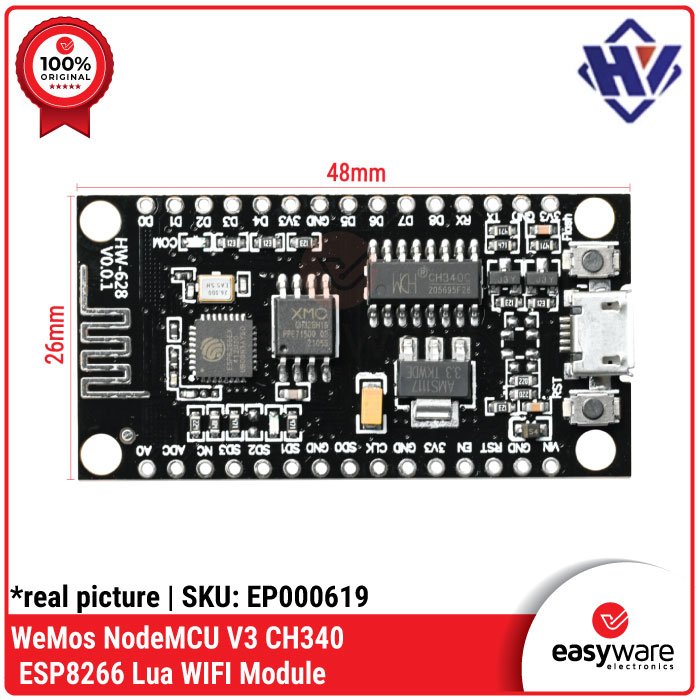 NodeMCU V3 ESP8266 CH340G WiFi Module