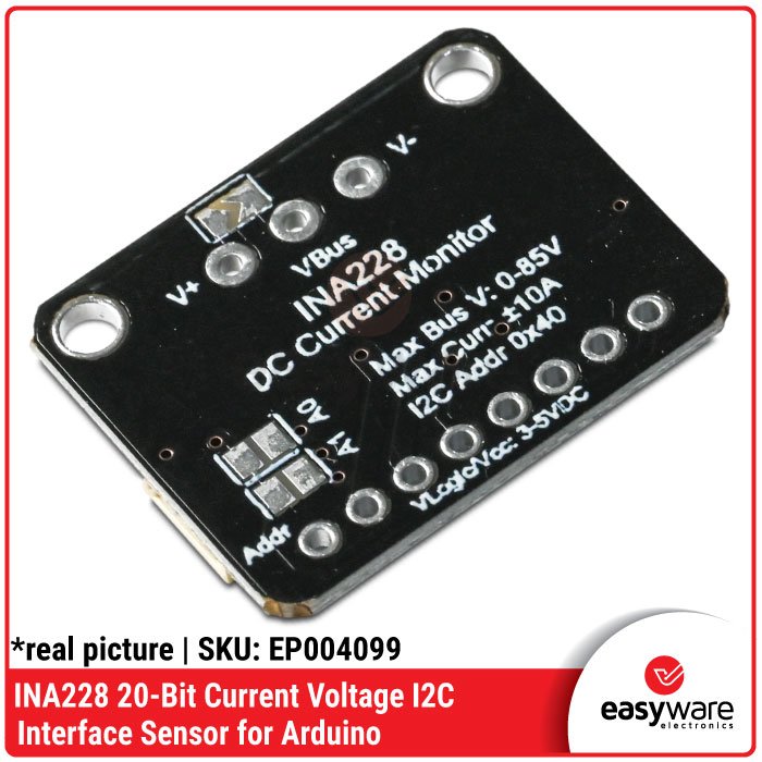 INA228 Modul Sensor Arus Tegangan Daya 20-Bit I2C 85V