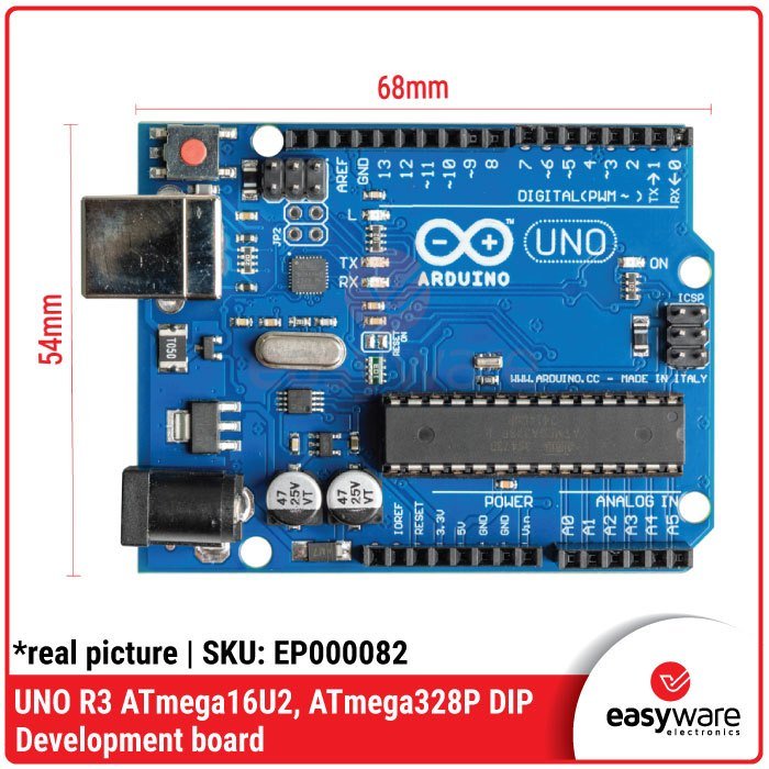 UNO R3 Board Mikrokontroler ATmega328P DIP ATmega16U2