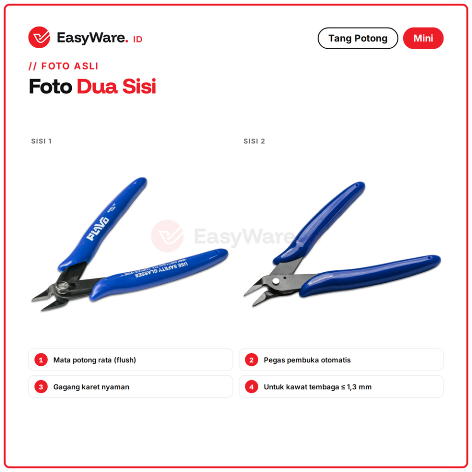 Tang Potong Mini 170 Flush Cutter Elektronik
