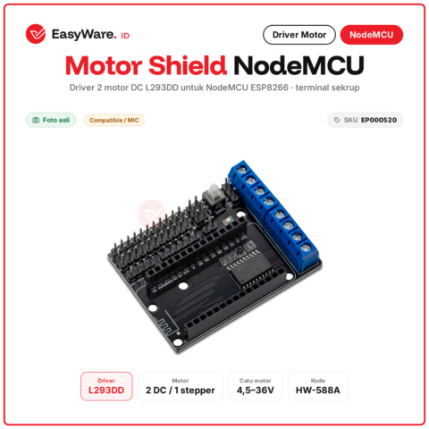 Motor Shield NodeMCU ESP8266 L293D Driver 2 Motor DC ESP-12E HW-588A Robot WiFi