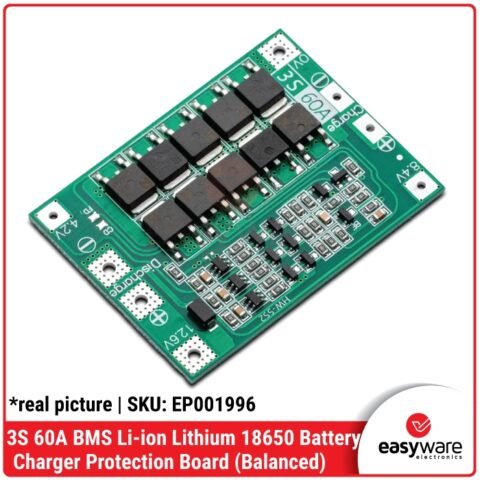 3S 60A BMS Li-ion Lithium 18650 Battery Charger Protection Board Balanced