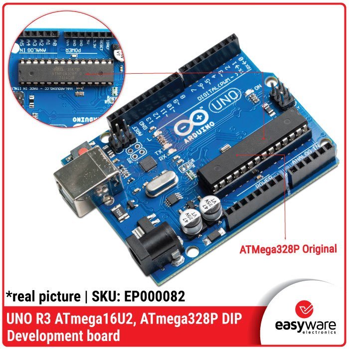 UNO R3 Board Mikrokontroler ATmega328P DIP ATmega16U2