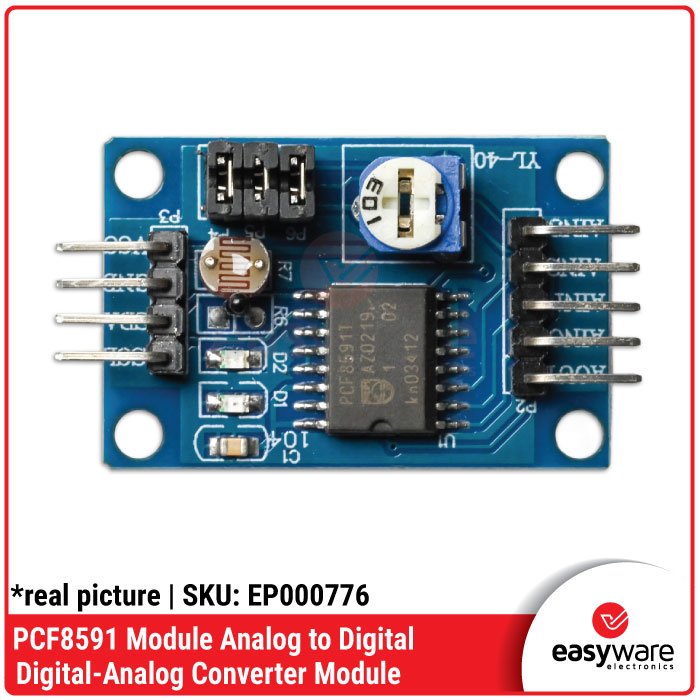PCF8591 Modul Konverter ADC DAC 8-Bit I2C + Sensor