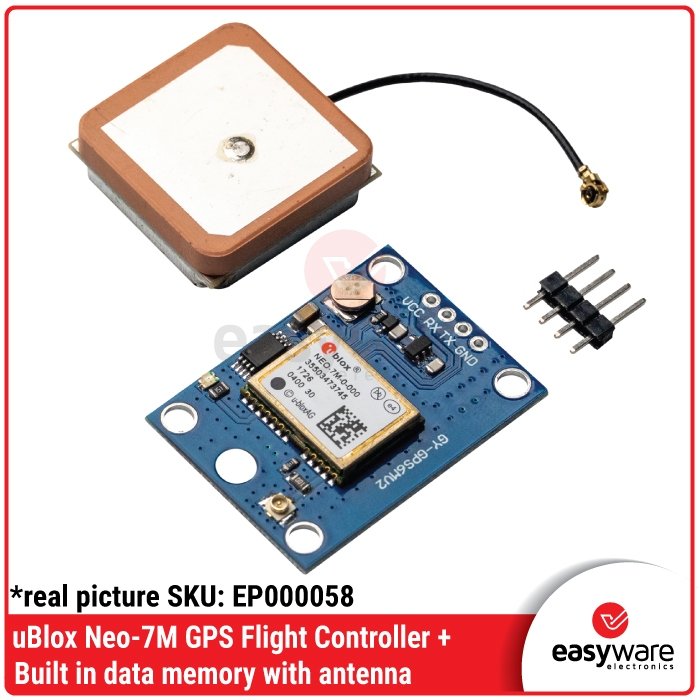 NEO-7M Modul GPS GY-GPS6MV2 u-blox dengan Antena