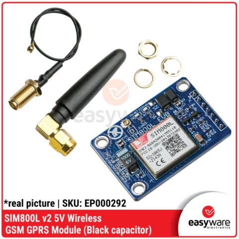 SIM800L v2 5V Wireless GSM GPRS Module (Black capacitor)