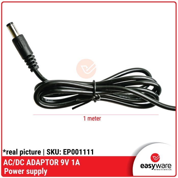 Adaptor Power Supply 9V 1A AC to DC Jack EU Plug