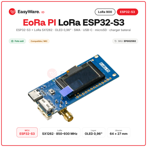 EByte EoRa PI ESP32-S3 LoRa SX1262 868 915MHz E22-900MM22S OLED 0.96 WiFi Bluetooth Development Board