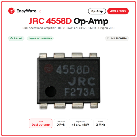 JRC 4558D NJM4558D Dual Op-Amp DIP-8 Original
