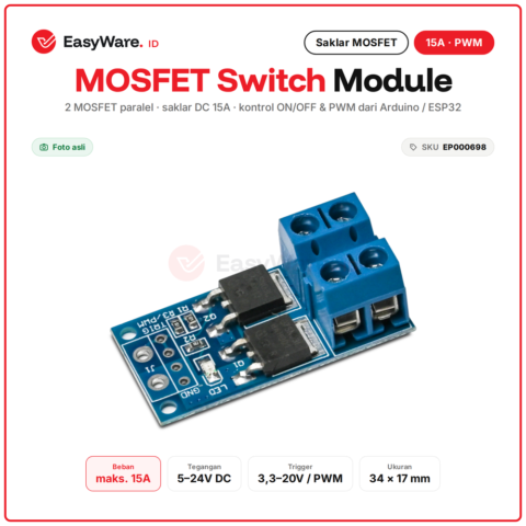 Modul Dual MOSFET Trigger Switch Drive PWM 15A 400W