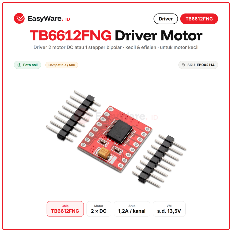 Modul Driver Motor TB6612FNG Dual DC Motor Driver 1.2A