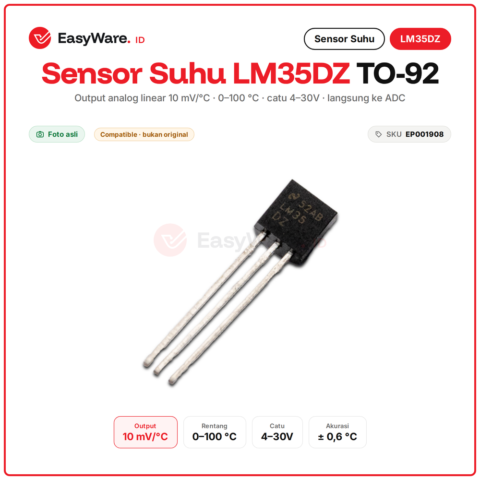 Sensor Suhu LM35DZ TO-92 Analog 10mV per C