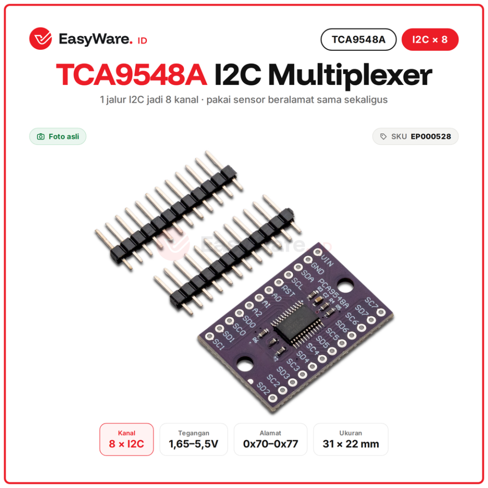 TCA9548A I2C Multiplexer 8 Kanal untuk Arduino & ESP32