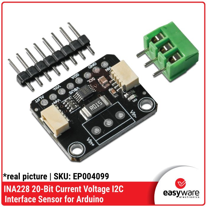 INA228 Modul Sensor Arus Tegangan Daya 20-Bit I2C 85V