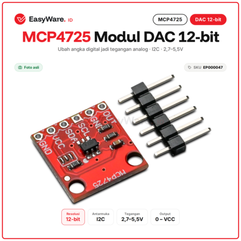 Modul DAC MCP4725 12-bit I2C Output Analog